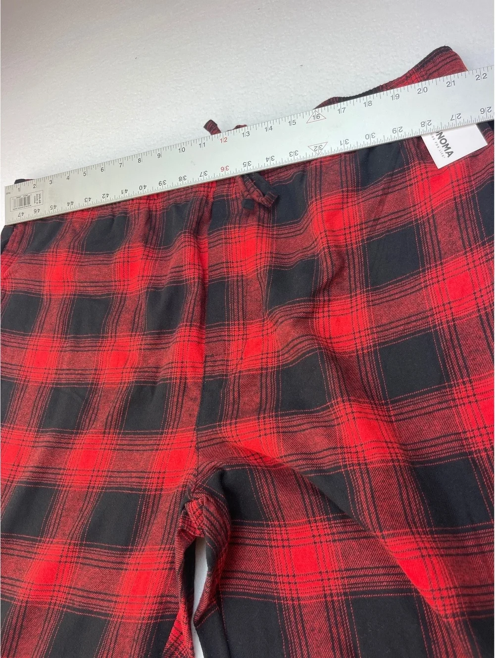 Sonoma XXL Red and Black Plaid Essential Flannel Pajama Pants
